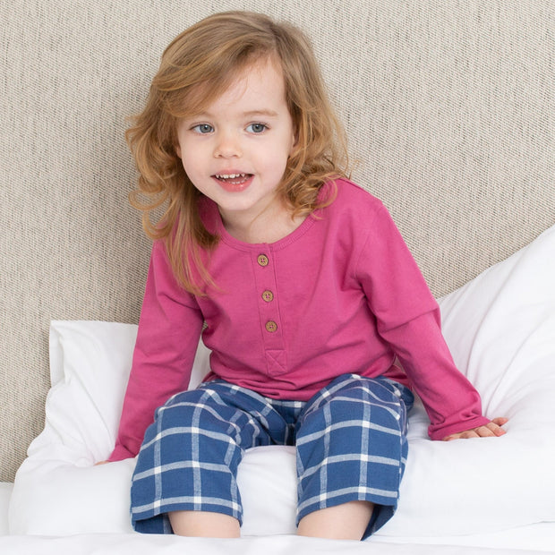 Girl in cranborne pyjamas