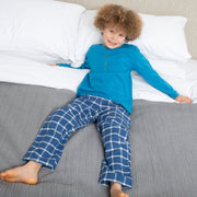 Boy in cranborne pyjamas