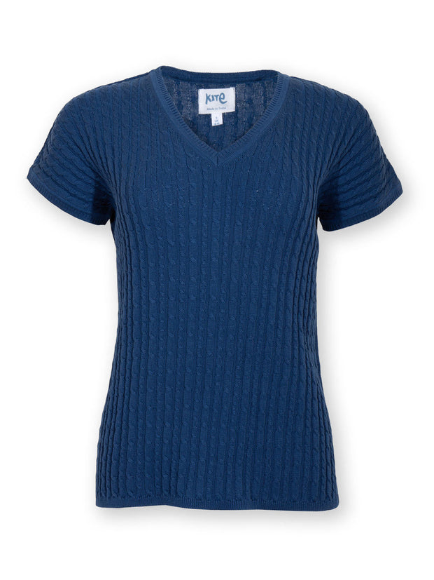 Strouden knit top navy