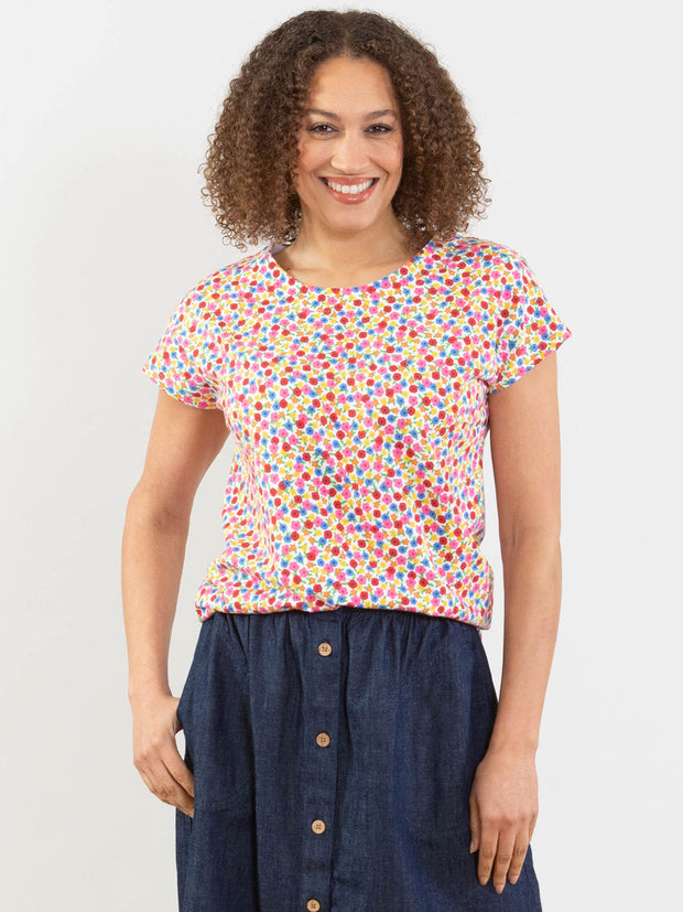 Alum jersey top flower time