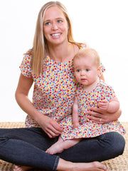 Alum jersey top flower time