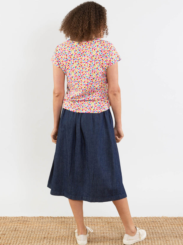 Alum jersey top flower time