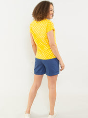 Alum jersey top polka daisy