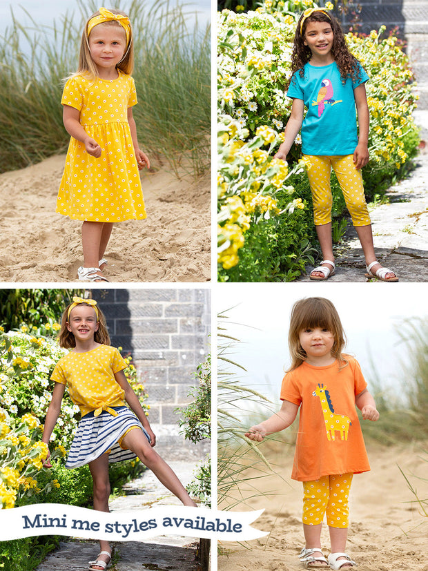 Alum jersey top polka daisy