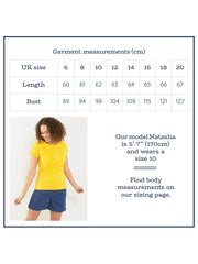 Alum jersey top polka daisy