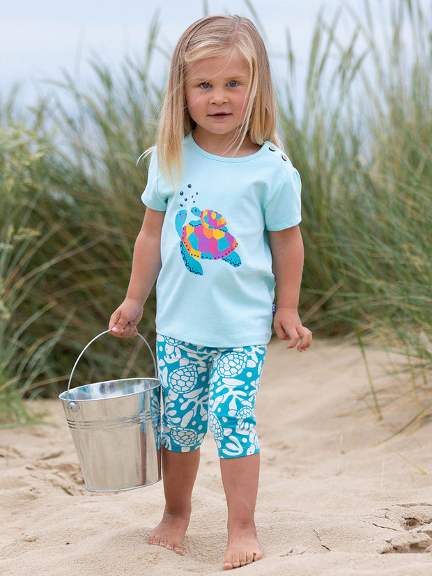 Sea turtle pedal pushers