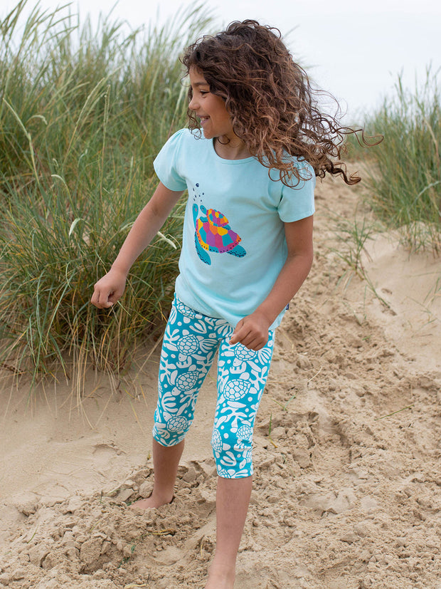 Sea turtle pedal pushers