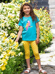 Polka daisy pedal pushers