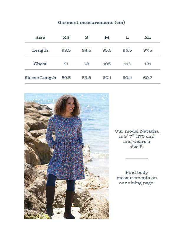 Harbour jersey dress faraway ditsy
