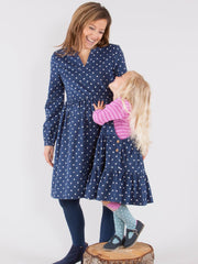 Peninsula cord dress sweetheart