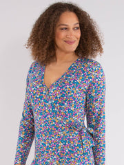 Highcliffe jersey dress faraway ditsy