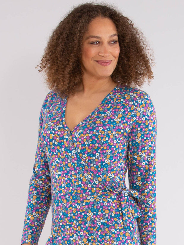 Highcliffe jersey dress faraway ditsy