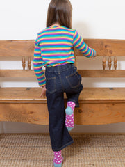 Denim cropped pull ons