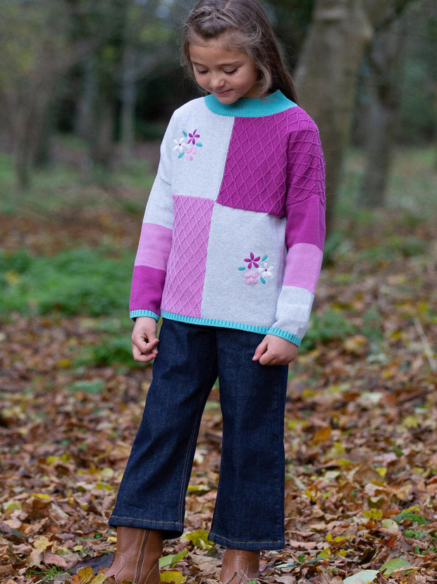 Denim cropped pull ons