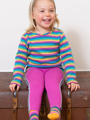 Side stripe leggings