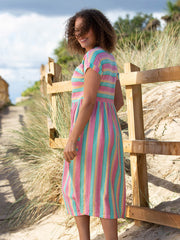 Kite - Womens organic Everley dress special stripe - Mid-calf length