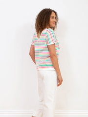 Kite - Womens organic Creech knit top rainbow - Lightweight knitwear