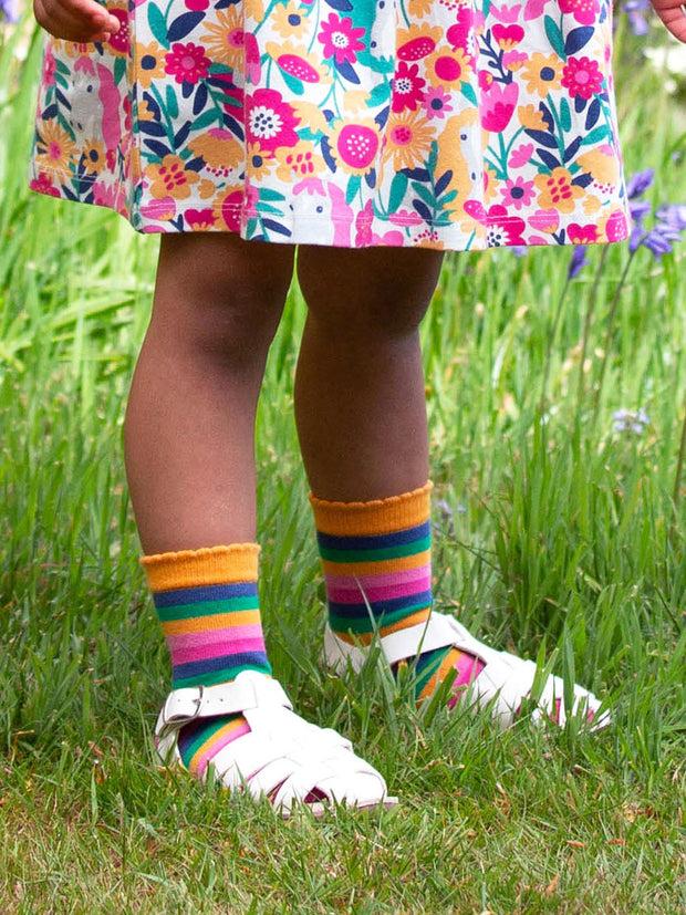 Kite - Girls organic puppy pals socks - Three pack