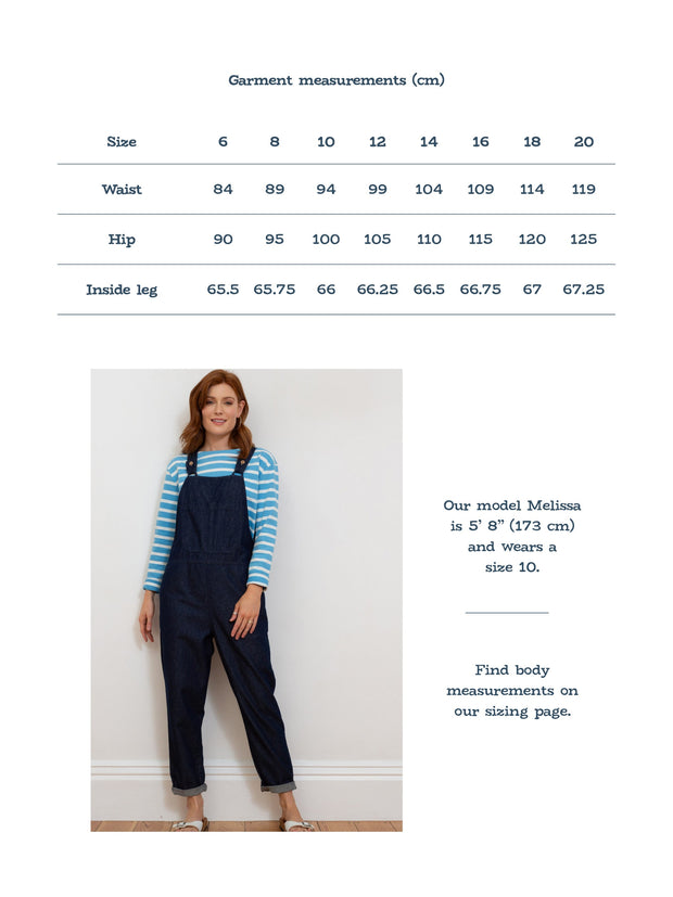 Rempstone denim dungarees