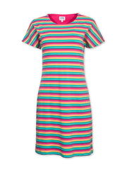 Kite - Womens organic Alum jersey dress rainbow - Above the knee length