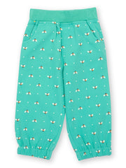 Kite - Girls organic queen bee pull ups green - Elasticated flat knit waistband