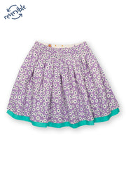 Kite - Girls organic lavender love skirt - Fully reversible