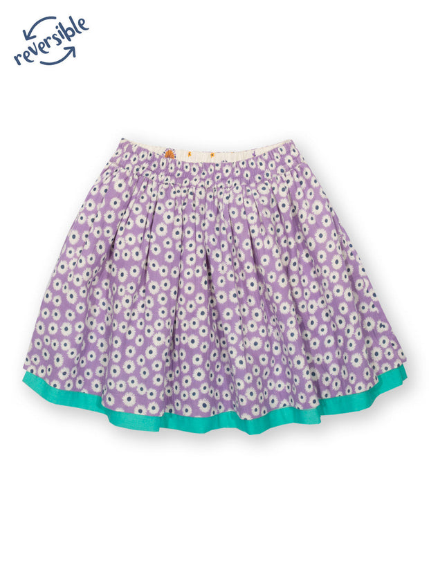 Kite - Girls organic lavender love skirt - Fully reversible