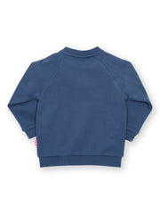 Kite - Girls organic bunny time zippy - Appliqué design - Zip through with Kite zipper pull