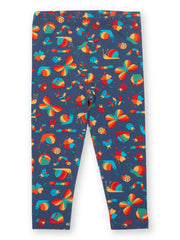 Kite - Kids organic garden treasure leggings navy blue - Elasticated waistband