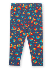 Kite - Kids organic garden treasure leggings navy blue - Elasticated waistband