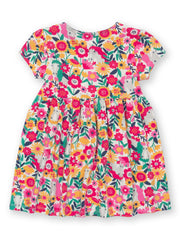 Kite - Girls organic peek-a-pony dress - Short sleeves with gathers