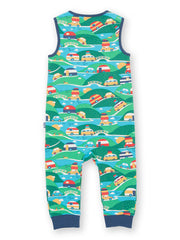 Kite - Kids organic holibobs dungarees - Shoulder popper opening