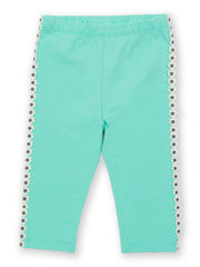 Kite - Girls organic dandy daisy leggings green - Single jersey with a little bit of stretch - 7/8 length leg