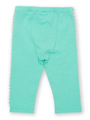 Kite - Girls organic dandy daisy leggings green - Single jersey with a little bit of stretch - 7/8 length leg
