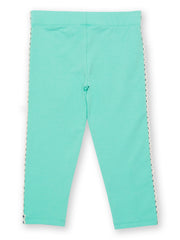 Kite - Girls organic dandy daisy leggings green - Single jersey with a little bit of stretch - 7/8 length leg