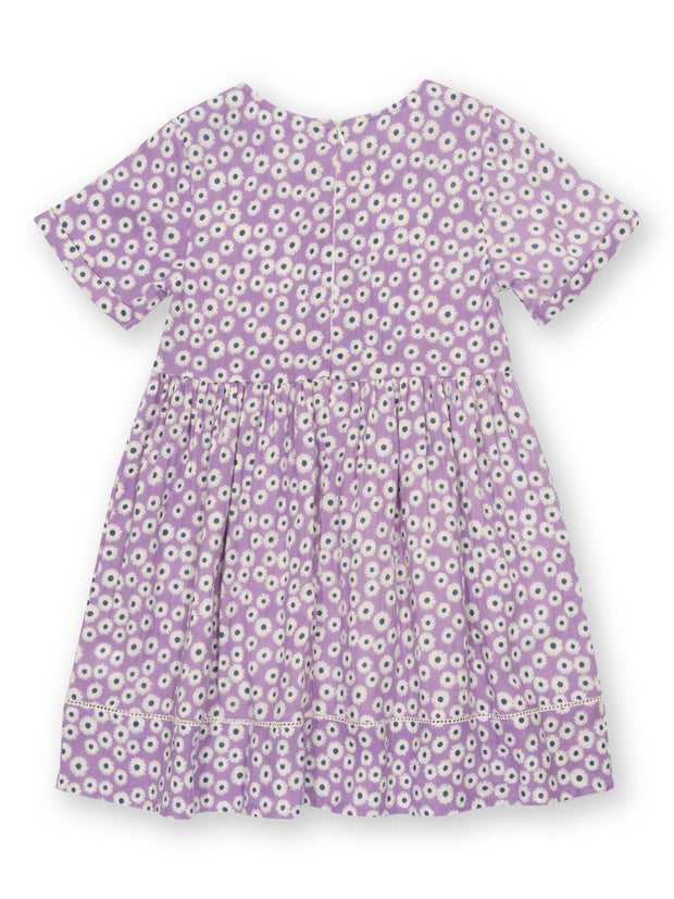 Kite - Girls organic Daisy Bell dress purple - Short sleeves with turn-ups
