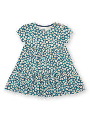 Kite - Girls organic daisy fields dress - Short sleeves with gathers