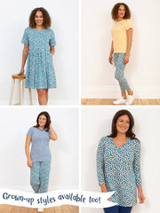 Kite - Girls organic daisy fields dress - Short sleeves with gathers