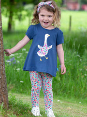 Kite - Girls organic petal perfume leggings - Elasticated waistband