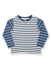 Kite - Boys organic grandad top navy blue - Heavy single jersey - Long sleeved