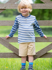 Kite - Boys organic yacht shorts stone beige - Twill - Elasticated waistband with adjustable ties