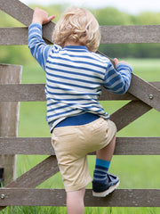 Kite - Boys organic yacht shorts stone beige - Twill - Elasticated waistband with adjustable ties