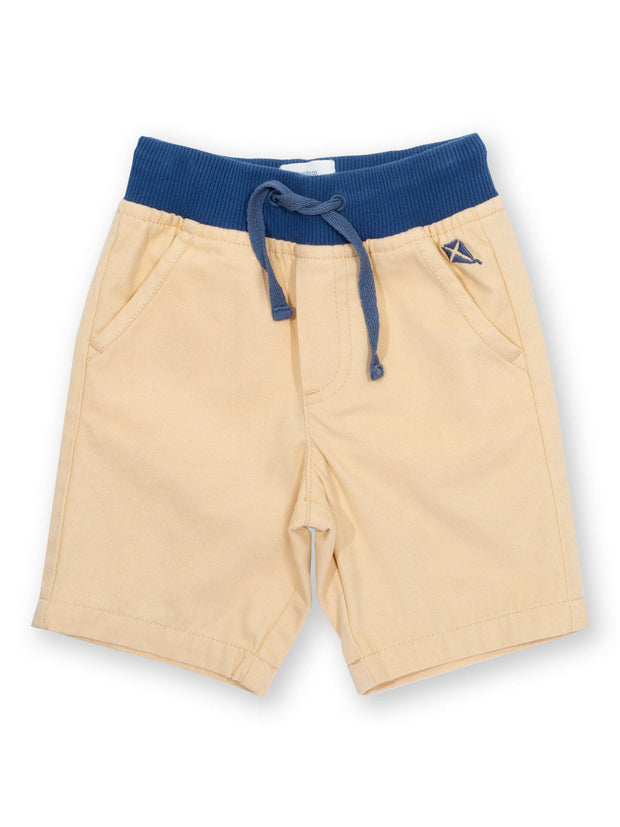 Kite - Boys organic yacht shorts stone beige - Twill - Elasticated waistband with adjustable ties