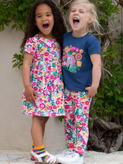 Kite - Girls organic peek-a-pony leggings - Elasticated waistband