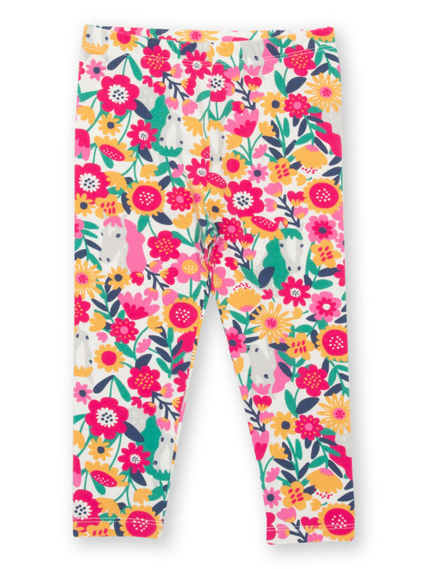 Kite - Girls organic peek-a-pony leggings - Elasticated waistband