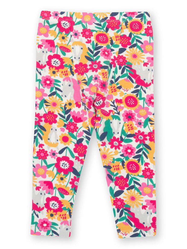 Kite - Girls organic peek-a-pony leggings - Elasticated waistband