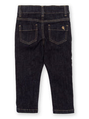Kite - Boys organic stretch denim jeans navy blue - Elasticated waistband across back with button