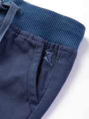 Kite - Boys organic yacht shorts midnight navy blue - Twill - Elasticated waistband with adjustable ties