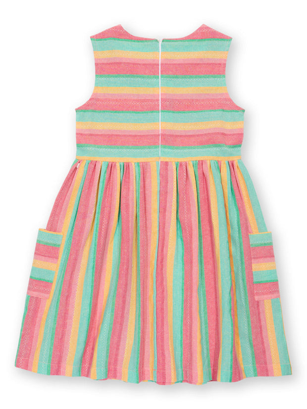 Kite - Girls organic special stripe dress - Yarn dyed stripe - Sleeveless