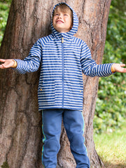 Kite - Kids  sailor splash coat - Navy and cream stripe - Waterproof up to 3,000 mm